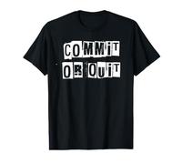 Valider ou Quitter T-Shirt Graphique avec Valeur