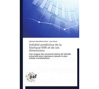 Validité prédictive de la statique-99r et de ses dimensions - Collectif - P.academiques Francophones - broché - Etude
