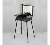 Valigie, Trolley per cosmetici, Trolley per cosmetici, Trolley per trucchi Con ruote, Trolley in alluminio Con luci a LED, Organizer professionale per cosmetici, Studio