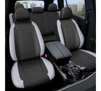 VALIHO Ensemble Complet de Housses de siège de Voiture imperméables, de qualité supérieure, Housses de siège Avant et arrière séparées, avec Rembourrage Plus épais, faciles à Installer, Gris