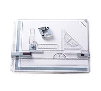 VALINK Ensemble de planche à dessin multifonction A3, système de mesure réglable, planche à dessin à mouvement parallèle, avec rapporteur, localisateur de papier, règle coulissante