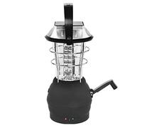 VALINK Lanterne solaire de camping, Baladeuse LED à manivelle rechargeable, 3 modes d'éclairage, 36 alimentations LED, convient pour le camping, la randonnée