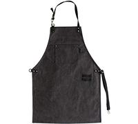 Valink Réglable Toile Tablier Unisexe Pinafore Cuisinier Cuisine Chef Restaurant Café Magasin Travail Bavoir W/Poches Uniforme Fleuriste Charpentier Tatouage Artiste Peintre Jardinier Usure