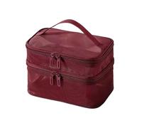 VALINK Trousse de maquillage en maille, grande capacité, légère, trousse de toilette de voyage, organisateur de maquillage pour la maison, le bureau, les vacances, les voyages, le vin