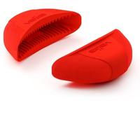 VALIRA - Poêle poignée Housses en silicone, lot de 2, Rouge
