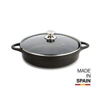 Valira 4134/25 Cocotte Basse Premium de 20 cm fabriqué en Espagne, en Fonte d'aluminium avec Anti-adhérent écologique renforcé, apt