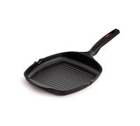 Valira 4216/15 Grill Premium de 26x26 cm fabriqué en Espagne, en Fonte d'aluminium avec Anti-adhérent écologique renforcé, Non apte pour l'induction, Noir