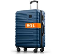 Travely Valise, Taille L, 67 cm, Volume intérieur 60 L, Valise à Coque Rigide très Robuste avec roulettes Souples et Serrure TSA, Valises, Valises à roulettes
