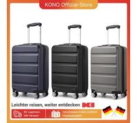 Valise à main KONO-étui rigide léger avec serrure TSA et 4 roues spinner, cabine (55/65/75 cm) Violet