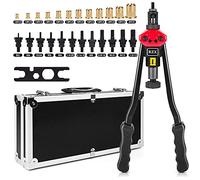 Valise à outils 440 mm M3 M4 M5, M6, M8, M10, M12, 10-24, 1/4-20, 5/16-18, 3/8-16, pistolet à rivet à main, outils de rivetage avec système de réglage d'écrou M3-m12 Bt607