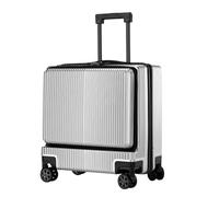 Valise à roulettes à roulettes, bagage à main léger à ouverture frontale avec verrou de sécurité pour les voyages d'affaires et de vacances, a, 18in