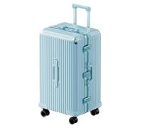 Valise à roulettes avec cadre en aluminium, solide et durable, anti-rayures, bagage de voyage pour une mobilité facile, b, 81 cm