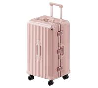 Valise à roulettes avec cadre en aluminium, solide et durable, anti-rayures, bagage de voyage pour une mobilité facile, E, 81 cm