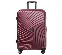 Valise à roulettes Extensible, Valise à roulettes, Alliage d'aluminium épais et Tige de Traction Lisse, Serrure, rouge-20 po (Rouge 29 po)