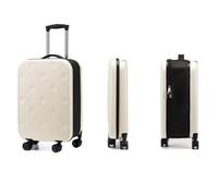 Valise à roulettes légère et pliable de 50 cm - Valise de rangement portable universelle avec serrure, crème, Style simple