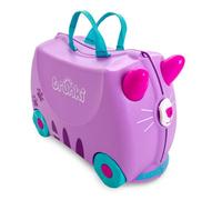 Valise à Roulettes pour Enfants TRUNKI - Cassie Le Chat - Violet et Bleu - Coque rigide en ABS