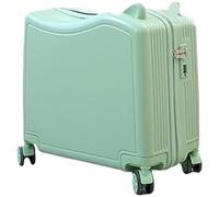 Valise à roulettes, résistante à l'usure, sac de voyage intégré pour un transport pratique, vert, 18in