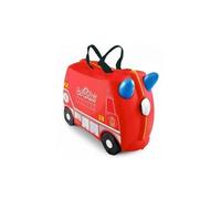 Trunki Valise à roulettes pour enfants Frank le camion de pompier – 18 L, 4 roues, Rouge