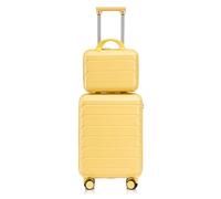 Valise ABS Spinner-Serrure TSA-Voyage-Jaune-73,6x50,6x28,5cm