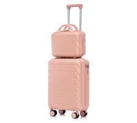 Valise ABS Spinner-Serrure TSA-Voyage-Rose-73,6x50,6x28,5cm