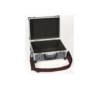 Perel Mallette à Outils en Aluminium avec Serrure à clé et bandoulière, Mallette de Transport rembourrée pour Outils, caméra, Ordinateur Portable et matériel, Coins renforcés, 320 x 230 x 155 mm