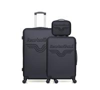 Valise - AMERICAN TRAVEL - CHELSEA - Lot de 3 - Noir - Coque rigide - Cadenas à combinaison