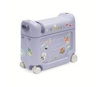Stokke JetKids BedBox, Arctic Blue - Valise-lit à roulettes pour Enfants de 2-7 Ans (jusqu'à 35 kg) - Approuvée par de Nombreuses compagnies aériennes - Matelas et Sangle réglable Inclus