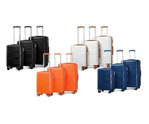 Valise British Traveler en ABS : 60 L / Blanc
