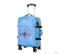 Valise Cabine 4 Roues - Disney Lilo et Stitch Face - Bleu - Taille Unique