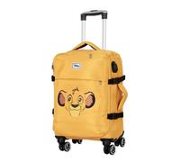Valise Cabine 4 Roues - Disney Roi Lion Face - Jaune - Taille Unique