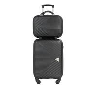 Valise cabine 4 roues et Vanity S Alistair - Collection Iron - ABS ultra résistant - Noir