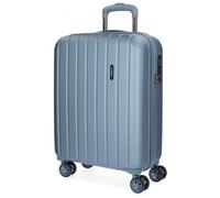 Movom Wood Valise Trolley Cabine Bleu 40x55x20 cms Rigide ABS Serrure TSA 38L 2,9Kgs 4 roues doubles Bagage à main