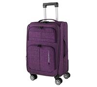 Valise Cabine 55X40X20 Légère Et Résistante Bagage Cabine Idéal Pour Voyages Courts Valise Cabine Tissu Souple 4 Roues Pivotantes Compatible Ryanair Violet