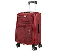 Valise Cabine 55X40X20 Légère Et Résistante Bagage Cabine Idéal Pour Voyages Courts Valise Cabine Tissu Souple 4 Roues Pivotantes Compatible Ryanair Rouge