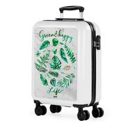Valise Cabine 55X40x20, Valise Cabine, Valise À Roulettes, Valise Roulette, Valise Rigide, Résistant, Légère Blanc