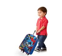 Valise Cabine À Roulettes Enfant Batman DC Comic Neuf Bleue 42cm