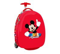 Safta Mickey Mouse Good Day 16´´ Wheeled Backpack Rouge Enfants