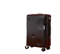Valise Cabine à roulettes, Valise Rigide, Bagage Tendance, poignée de Voyage de Luxe, avec Serrure TSA, Fermeture éclair, Double Roue pivotante silencieuse(Black,24 inch)