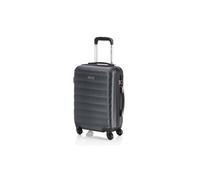 Valise Cabine Rigide Petite 4 Roues Trolley 55 Cm En ABS Texturé. Bagage À Main. Extensible Résistant Légère. Poignée 2 Anses Et Cadenas. Low Cost Ryanair. 71250 Noir