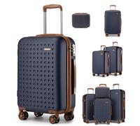 Valise Cabine ABS+PC Motif à Pois avec Roues Multi-Directionnelles et Serrure TSA, Légère 13/20/24/28 Pouces ou Set 2/4 Pièces - Voyage, Vacances, Affaires (Femme & Homme) Découvrez cette valise cabin
