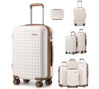Valise Cabine ABS+PC Motif à Pois avec Roues Multi-Directionnelles et Serrure TSA, Légère 13/20/24/28 Pouces ou Set 2/4 Pièces - Voyage, Vacances, Affaires (Femme & Homme) Découvrez cette valise cabin