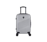 - valise cabine abs/pc peter 4 roues 55 cm - gris