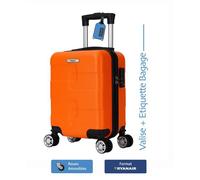 Valise cabine - ADC - Trolley 40x30x20 cm - ABS rigide - 4 roues amovibles 360° - Conforme Ryanair