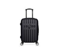gentleman farmer - valise cabine abs archie 4 roues 55 cm - noir noir