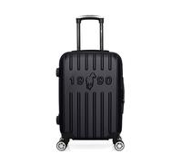gentleman farmer - valise cabine abs archie 4 roues 55 cm - noir noir