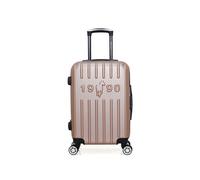 gentleman farmer - valise cabine abs archie 4 roues 55 cm - rose dore rose dore