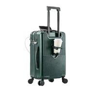Valise Cabine avec Beaucoup De Place, Valise Cabine Et Bagage A Main, Cabine Trolley Rigide Valise De Voyage avec 4 roulettes Doubles Pivotantes Et Serrure TSA Dark Green,Medium