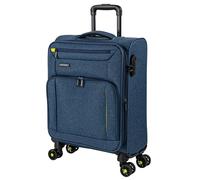 JASLEN - Valise Cabine 55X40X20 légère et résistante Bagage Cabine idéal pour Voyages Courts Valise Cabine Tissu Souple 4 Roues pivotantes Compatible Ryanair, Bleu