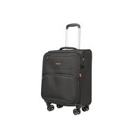 Valise cabine - BEMON - Menton - Souple - 4 roues - 55cm - Noir