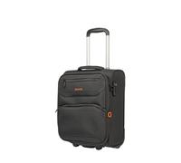 Valise cabine - BEMON - Menton - Souple en toile - 4 roues - 45cm noir